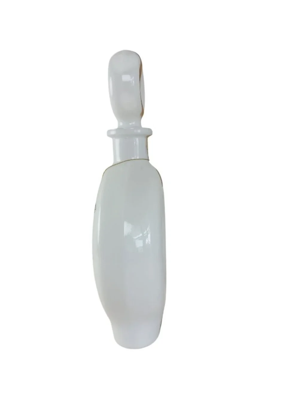 Field Birds Ringnecked Pheasant Milk Glass Decanter 1969 Empty Bottle #1 Vintage